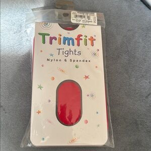 Trimfit Red Tights Sz 6-18 mo.  New in package